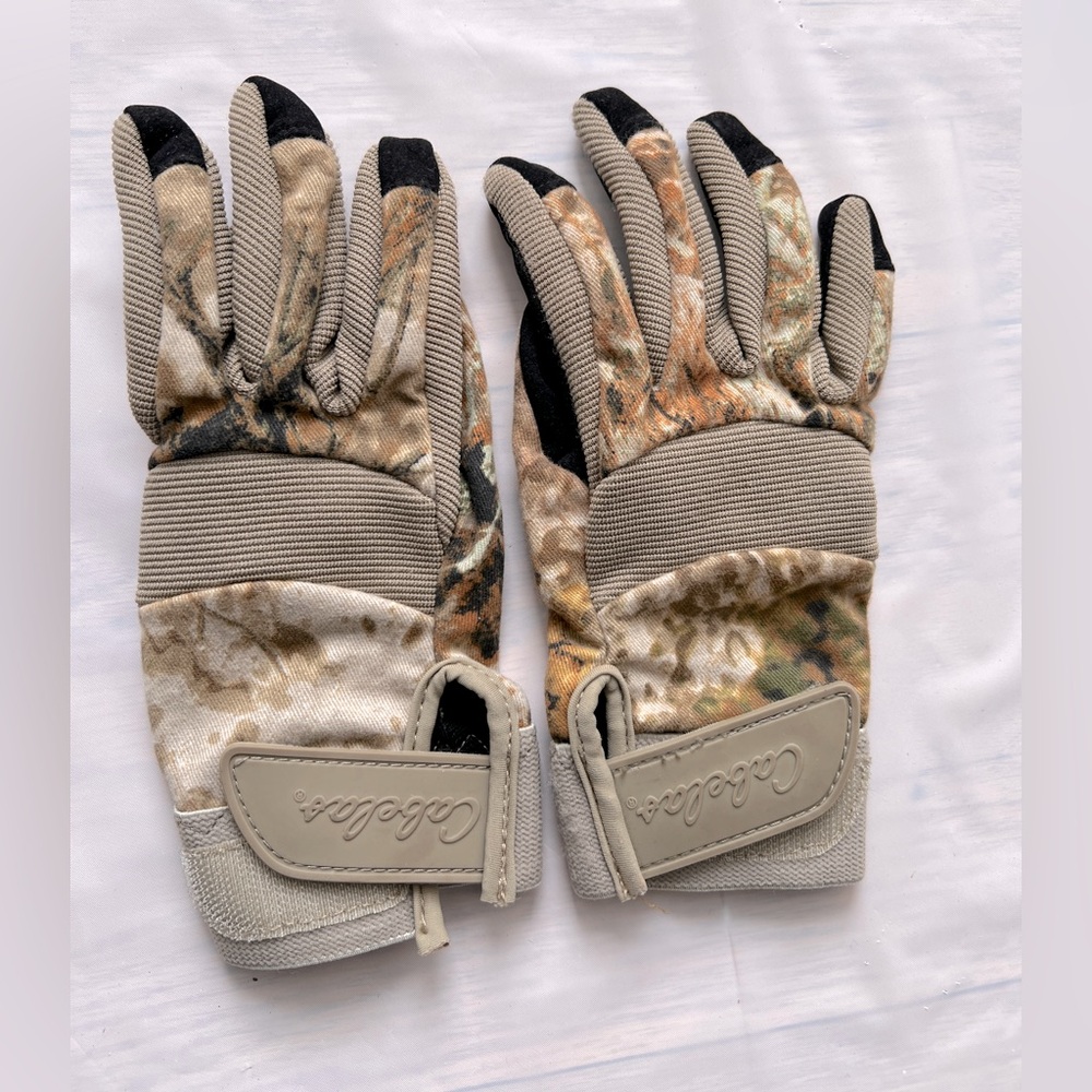 Cabela's hunting Gloves lightweight Adjustable cuff Stretchy Youth women size M